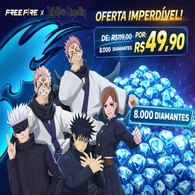 8000 Diamantes Free Fire